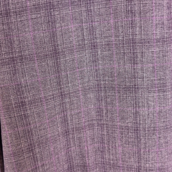 Sag Harbor Purple Plaid Front Pockets Zipper and Button Closure Size 10P - Picture 5 of 8